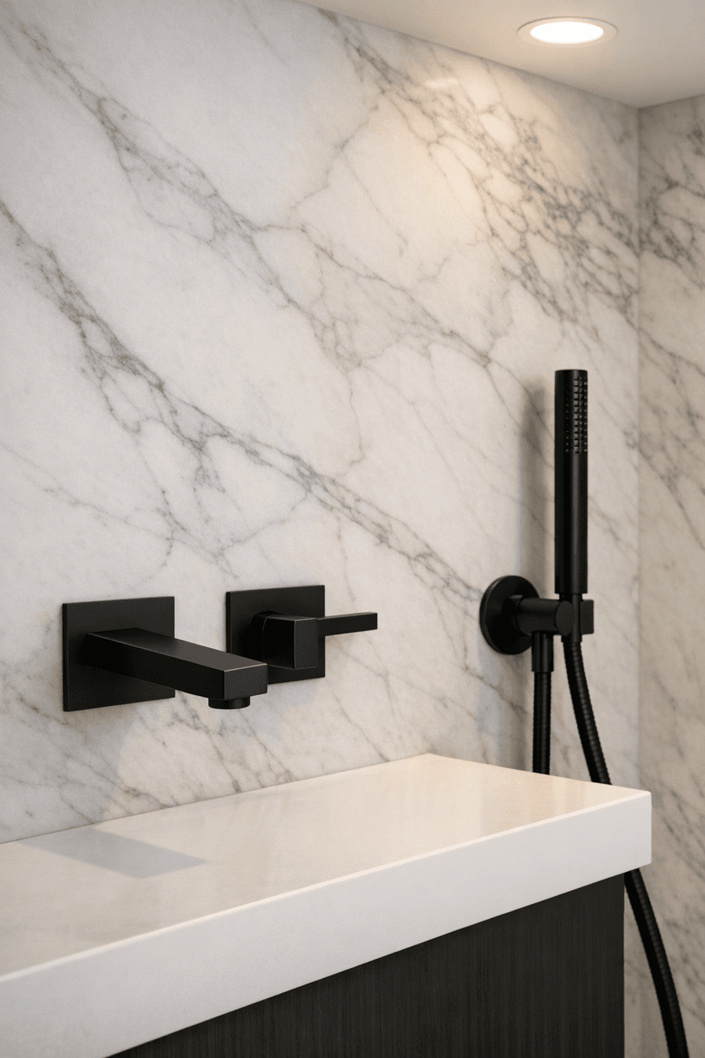 Robinetterie noir mat